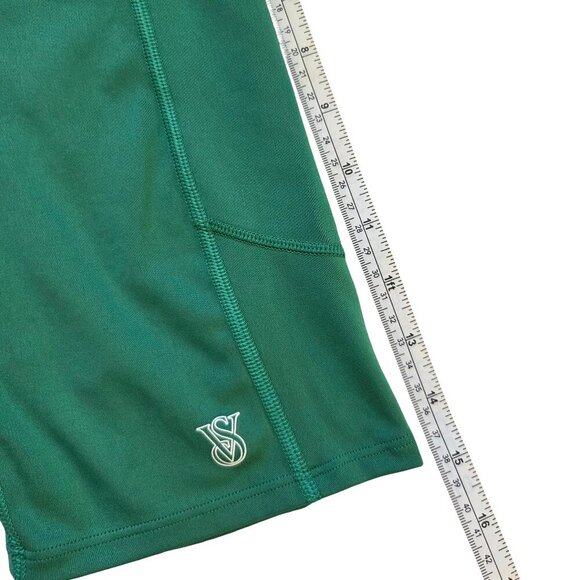 Victoria's Secret Biker Shorts Womens XS Green Athletic Workout Jogging Running - Picture 8 of 11